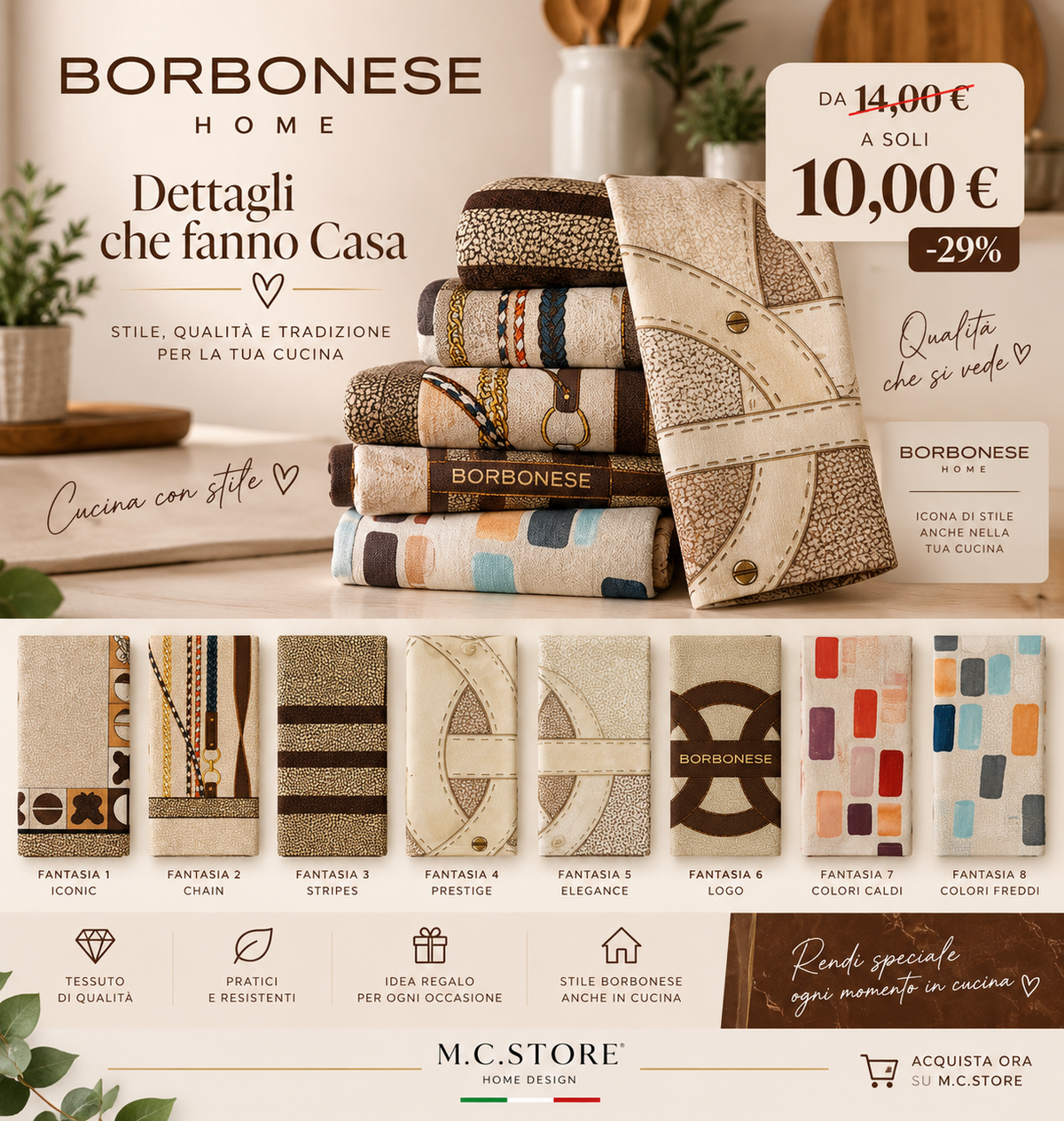 Canovacci Borbonese Home in promozione da M.C.STORE HOME DESIGN